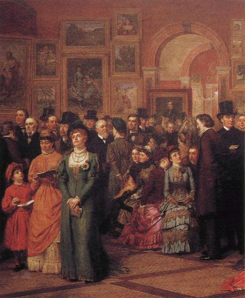 William Powell Frith The Private View of the Royal Academy oil painting image